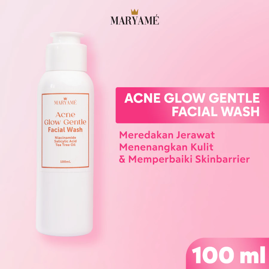 Maryame Acne Glow Gentle Facial Wash untuk membantu merawat kulit berjerawat