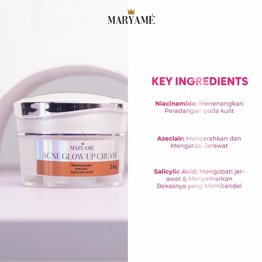 Maryame Acne Glow Up Cream untuk merawat kulit berjerawat