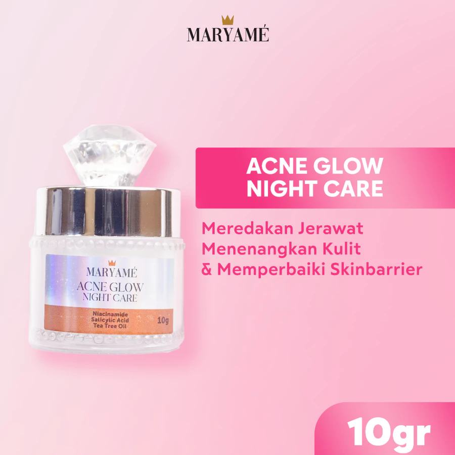 Maryame Acne Glow Night Care untuk membantu merawat kulit berjerawat