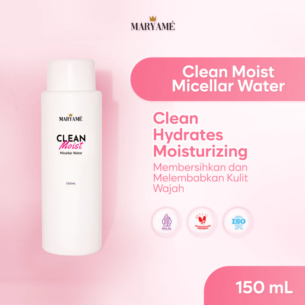 MARYAME Clean Moist Micellar Water Mengandung Cucumis Sativus Fruit Extract